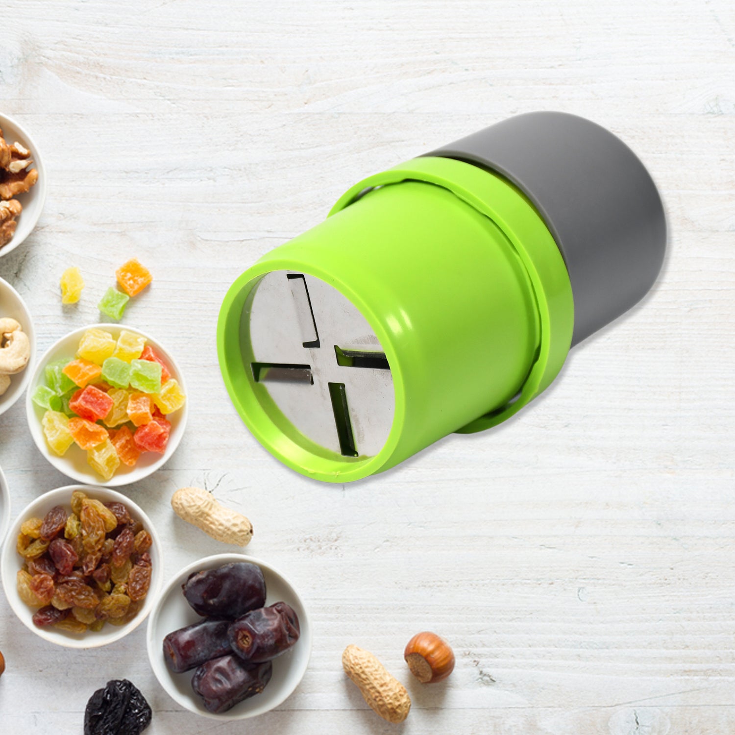 5333 Plastic Dry Fruit and Paper Mill Grinder Slicer, Chocolate Cutter and Butter Slicer with 3 in 1 Blade, Standard, Multicolor DeoDap 5333 Plastic Dry Fruit and Paper Mill Grinder Slicer, Chocolate Cutter and Butter Slicer with 3 in 1 Blade, Standard, Multicolor DeoDap